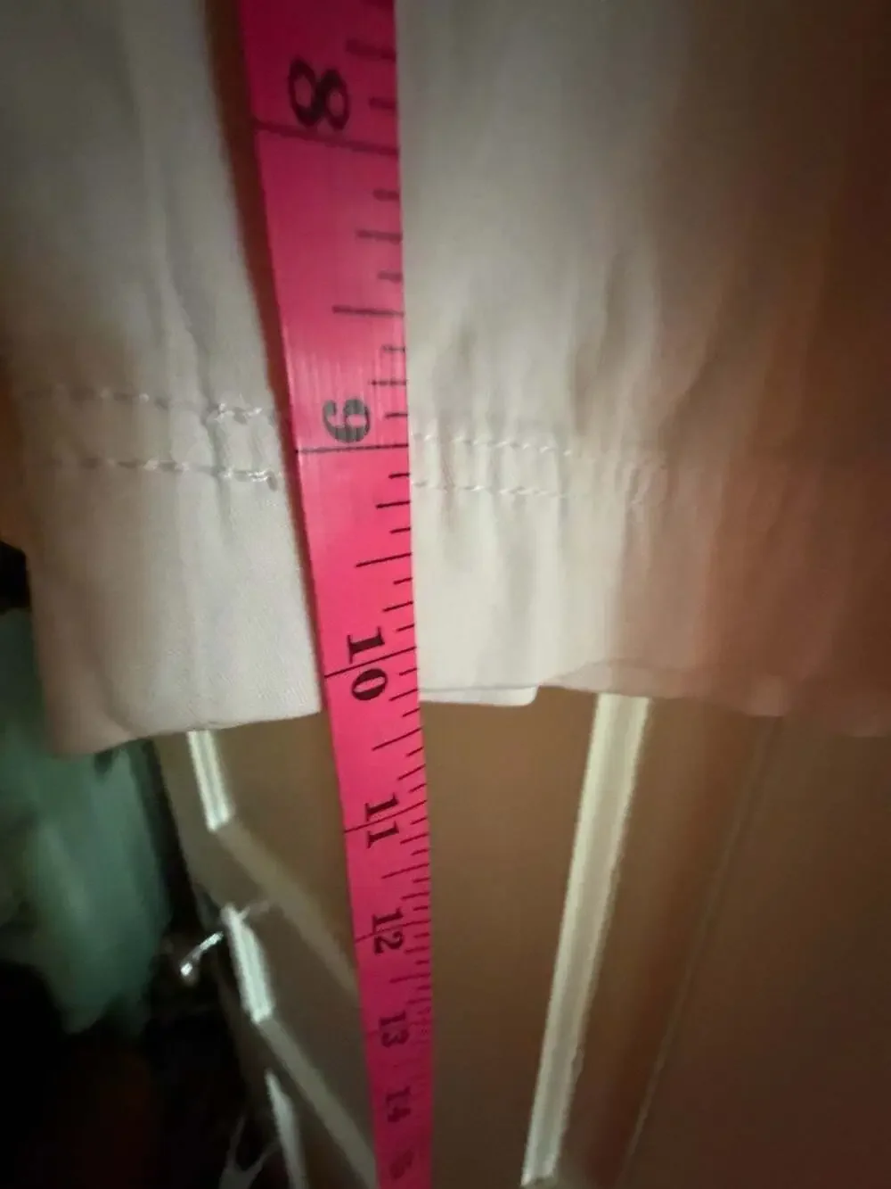Gloria Vanderbilt Women's White Cotton Spandex Bermuda Shorts Size 10